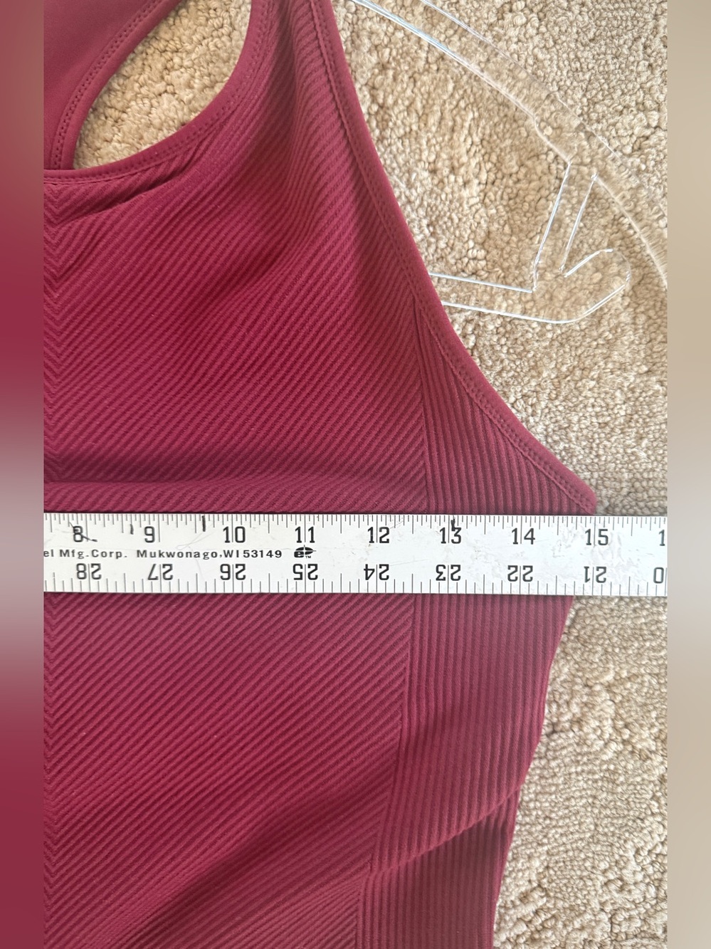 CALIA Women's High Neck Seamless Tank Brami Medium Deep Merlot - Picture 7 of 8